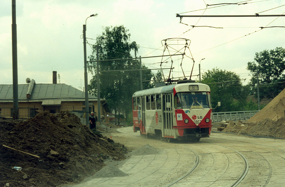 Moscou, Tatra T3SU N°. 3862
