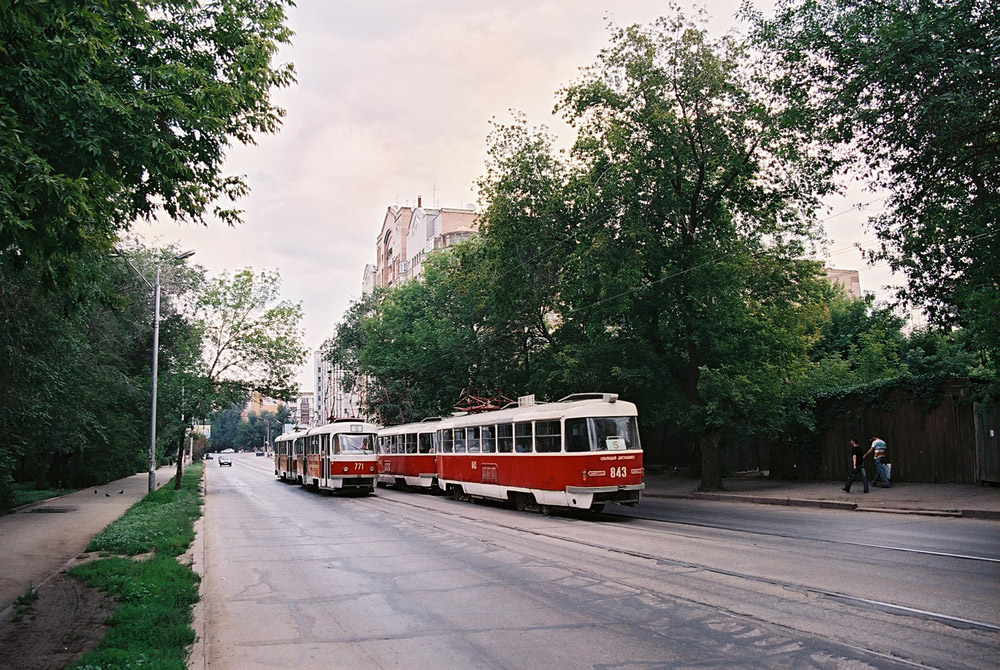 Самара, Tatra T3SU № 771; Самара, Tatra T3SU № 843