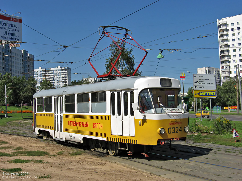 Москва, Tatra T3SU № 0324