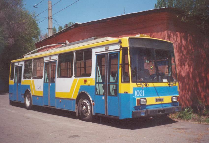Almaty, Škoda 14Tr13/6M č. 1021