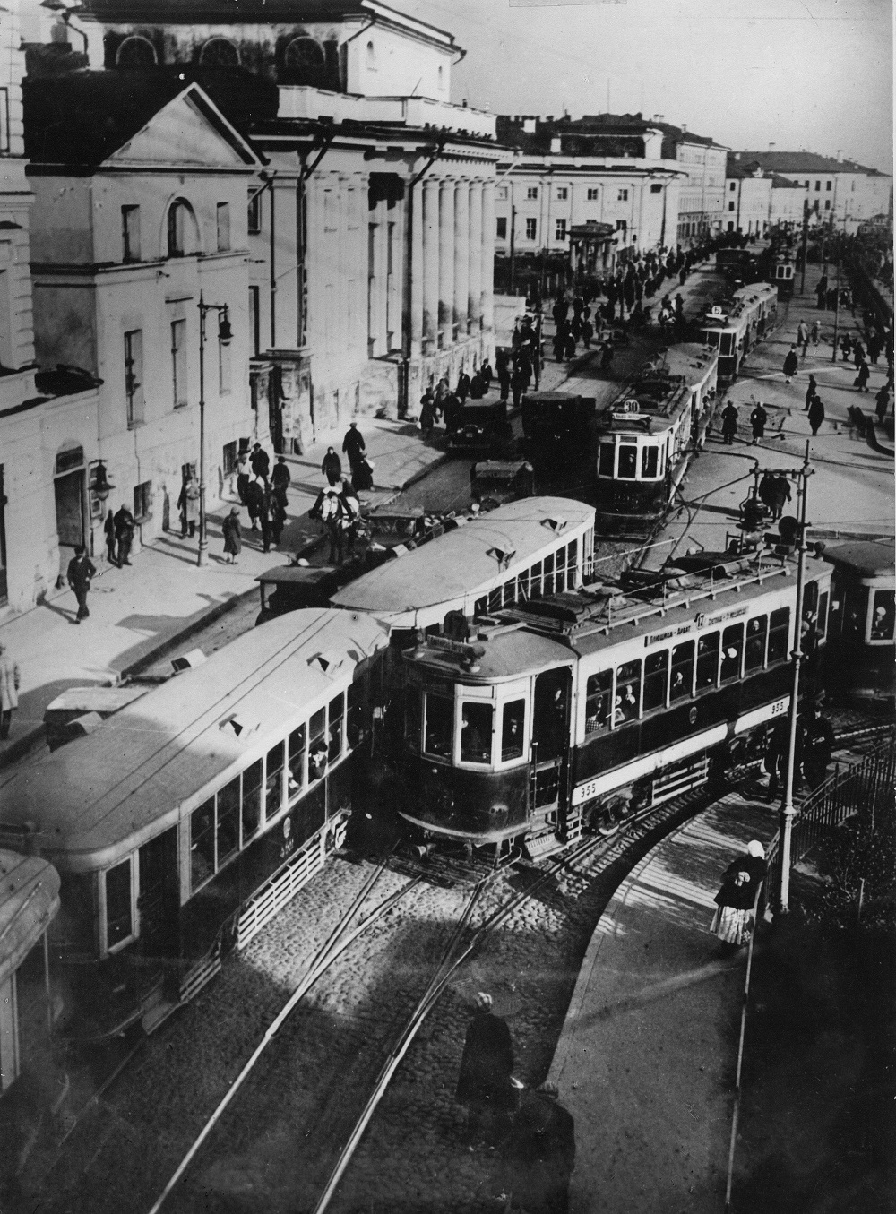 Moskva, BF č. 955; Moskva — Historical photos — Tramway and Trolleybus (1921-1945)