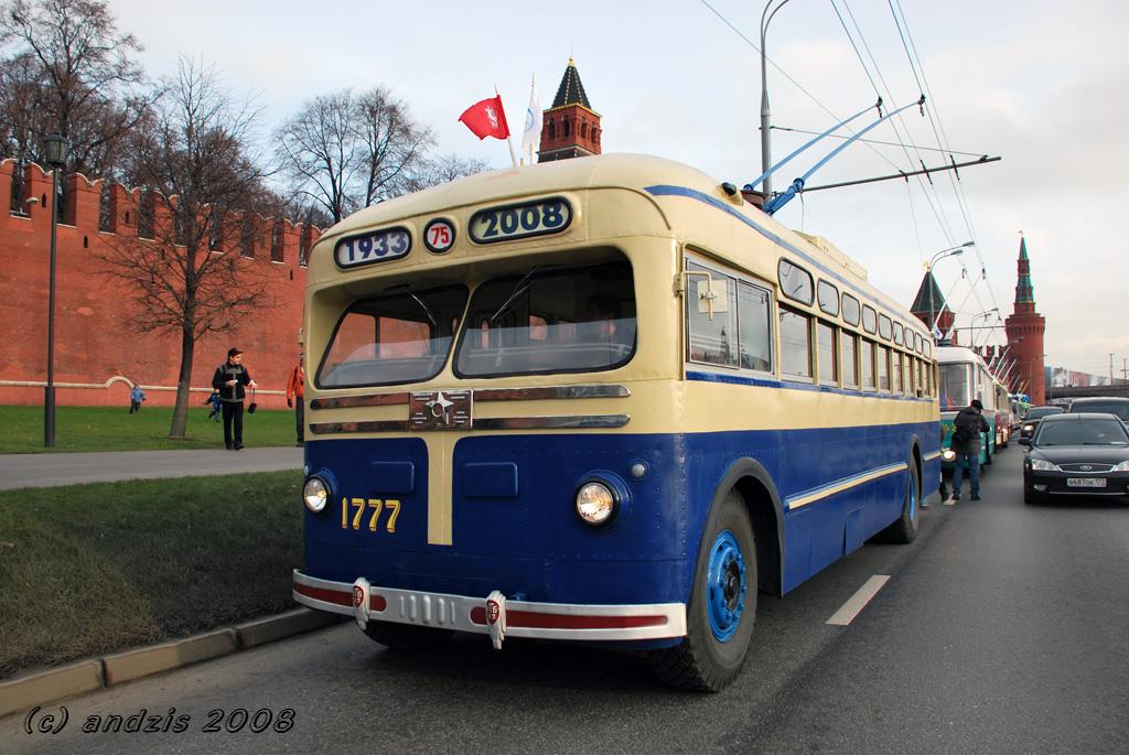 Moscova, MTB-82D nr. 1777; Moscova — Parade to 75 years of Moscow trolleybus on November 22, 2008