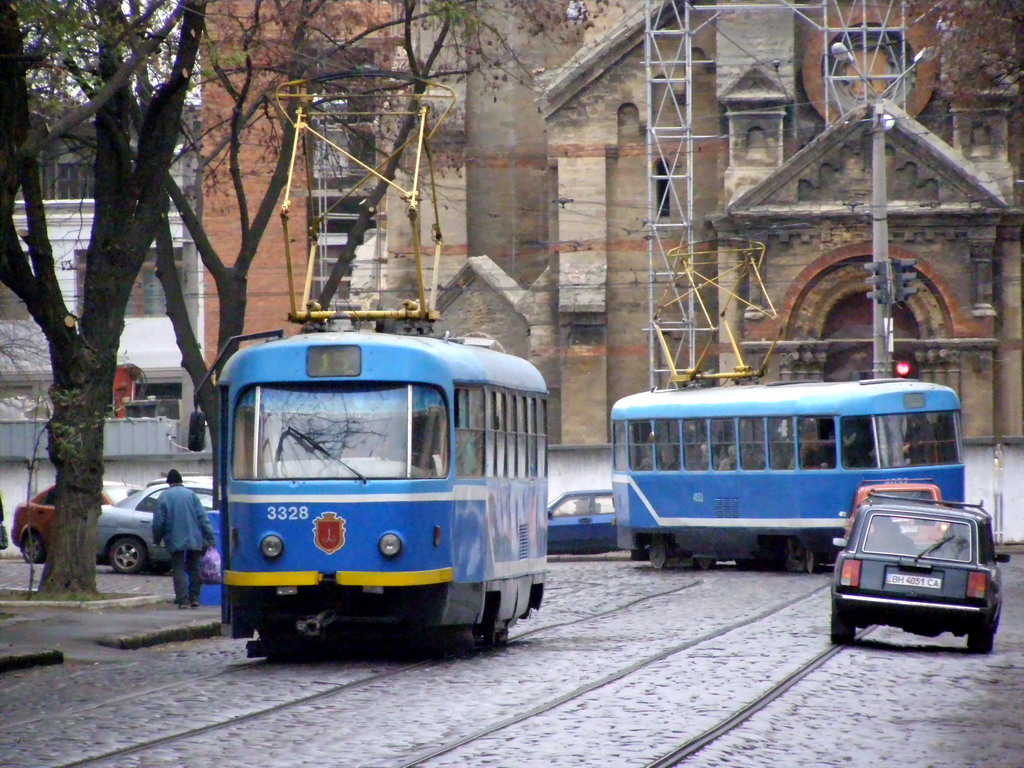 奧德薩, Tatra T3R.P # 3328; 奧德薩 — Tramway Lines: Center to Slobidka