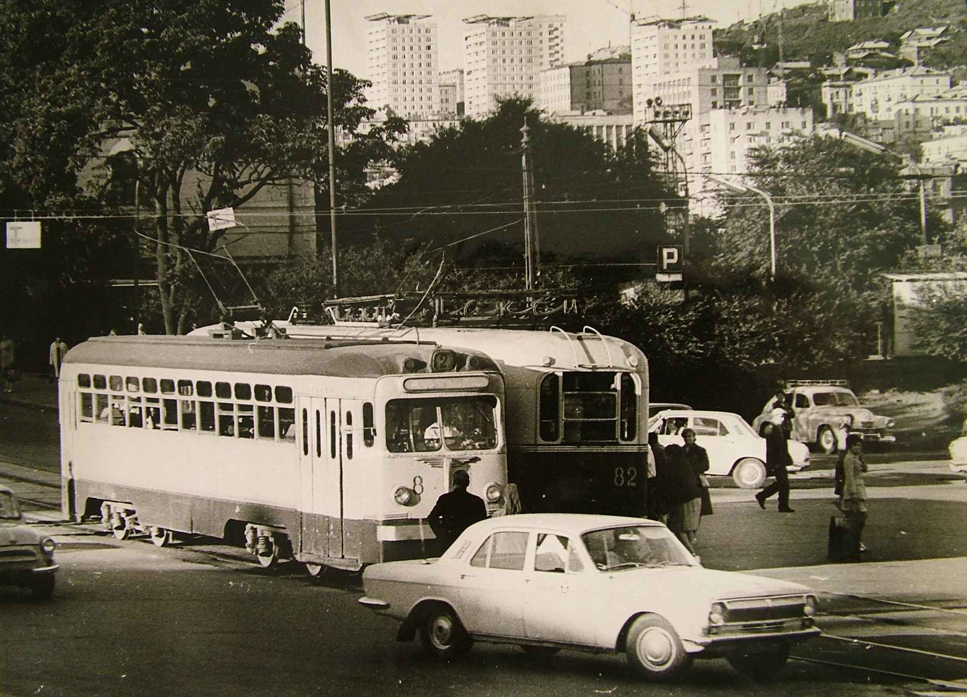 Владивосток, МТВ-82 № 8; Владивосток — Исторические фотографии — трамвай (1971-1990)