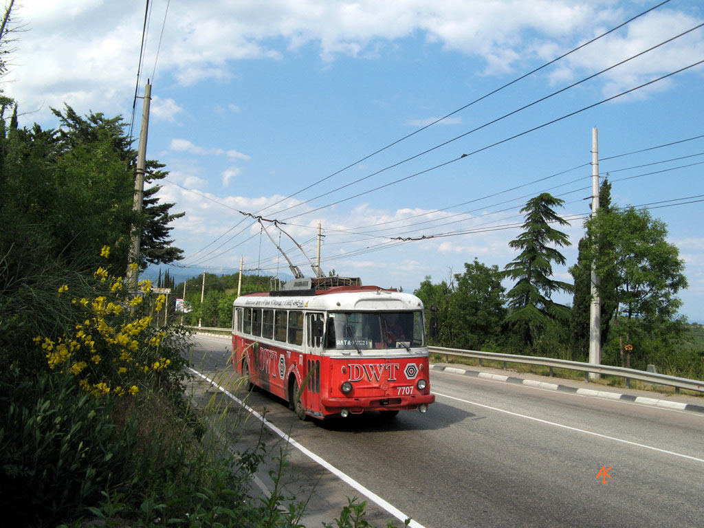 Крымский троллейбус, Škoda 9TrH27 № 7707
