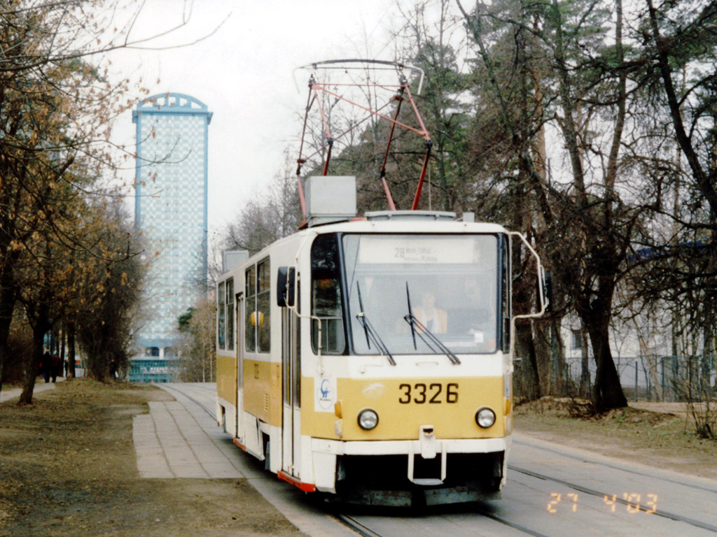 Moskva, Tatra T7B5 č. 3326