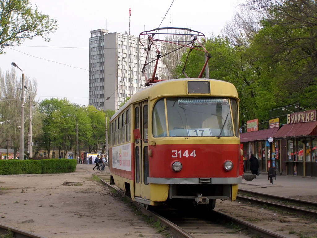 Одесса, Tatra T3SU (двухдверная) № 3144