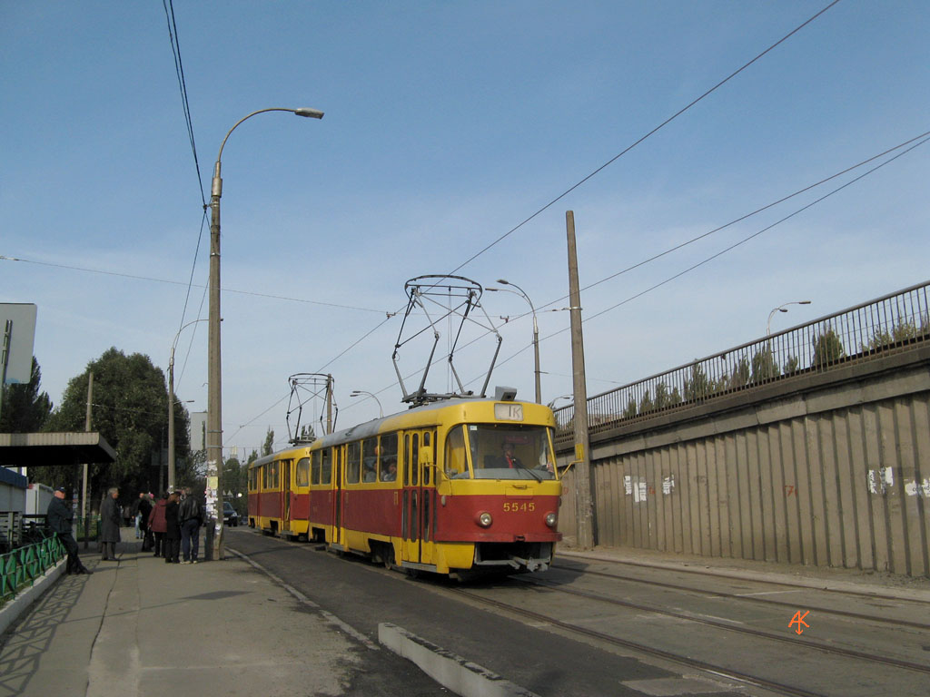 基辅, Tatra T3SU # 5545; 基辅 — Tramway lines: Rapid line