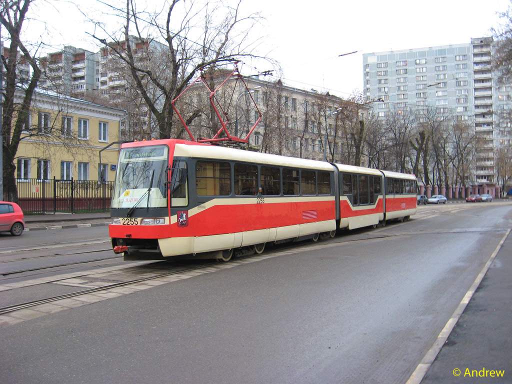 Москва, Tatra KT3R № 2255