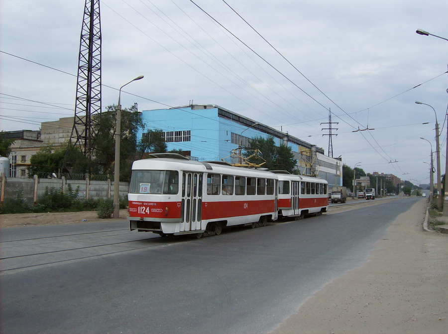 Самара, Tatra T3SU (двухдверная) № 1124