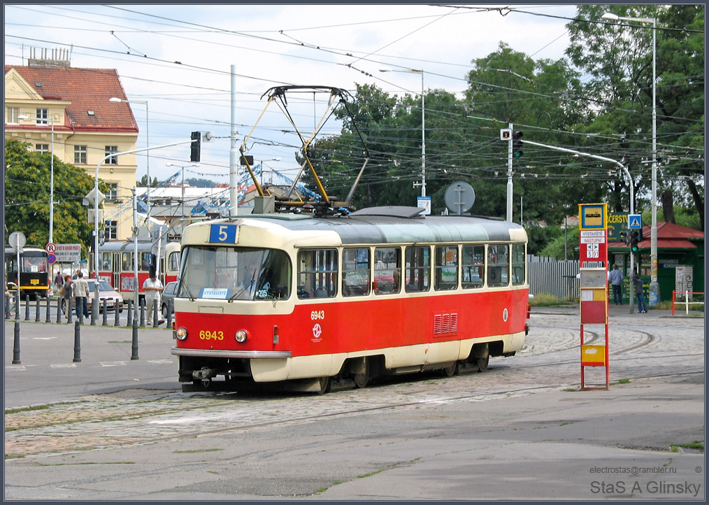 Prague, Tatra T3 # 6943