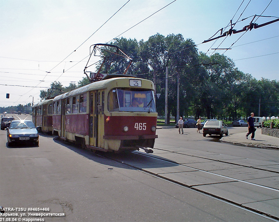 Kharkiv, Tatra T3SU # 465; Kharkiv, Tatra T3SU # 466