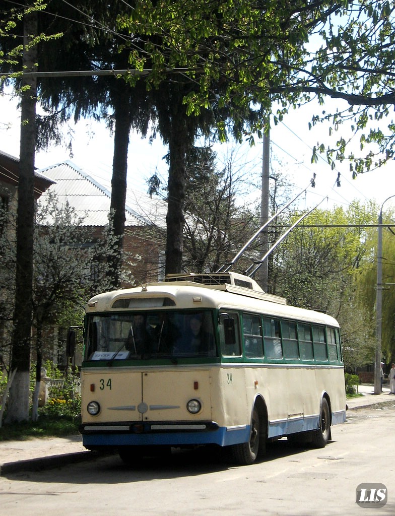 Луцк, Škoda 9Tr19 № 34; Луцк — Покатушки на троллейбусе Skoda 9tr №34 21.04.2007