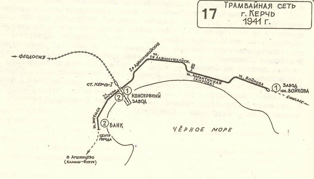 Kercz — Kerch Tramway; Kercz — Maps