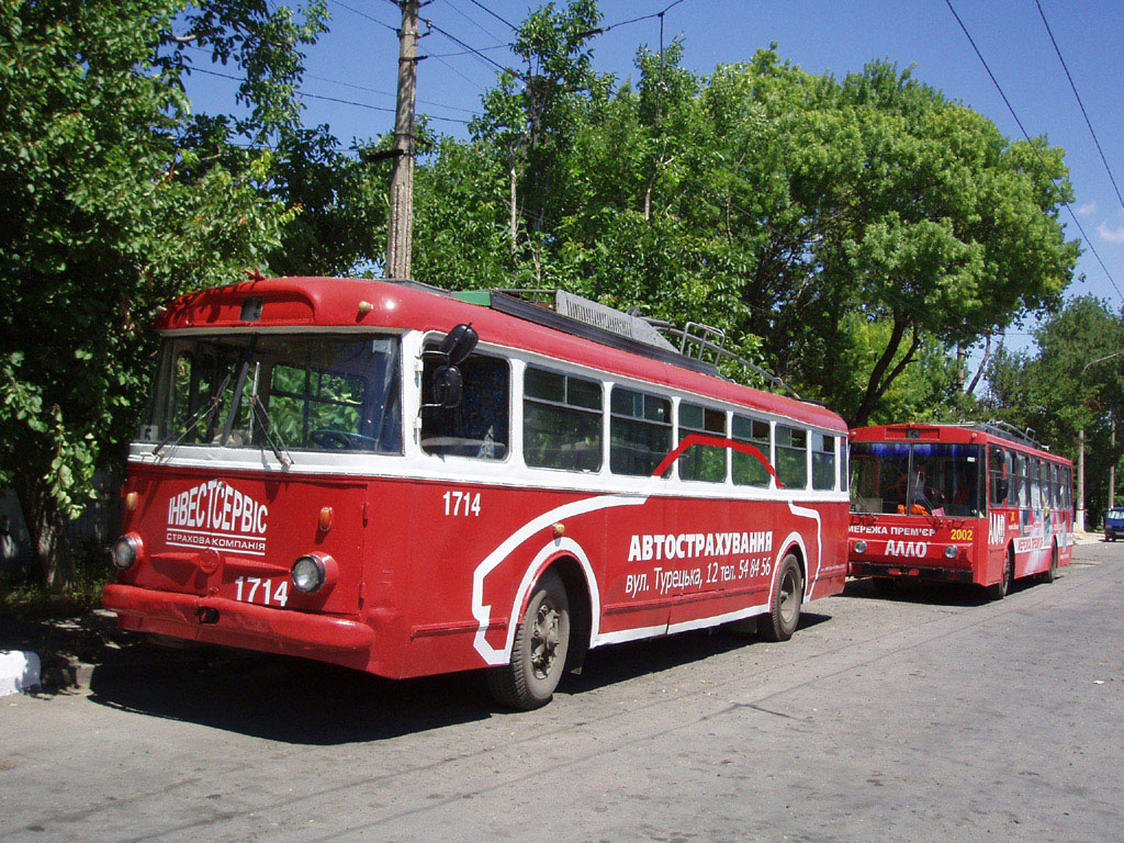 Крымский троллейбус, Škoda 9TrH27 № 1714
