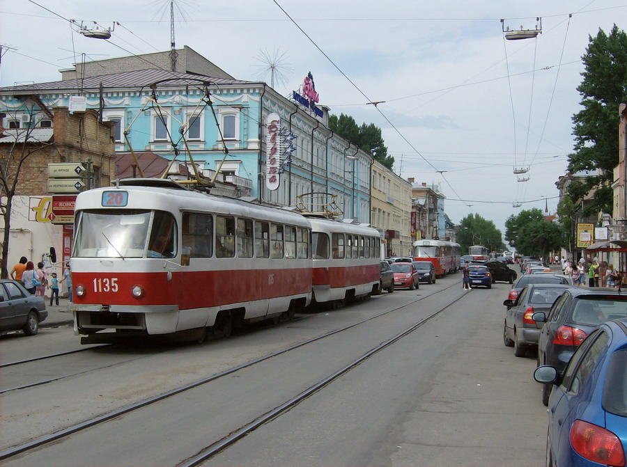 Самара, Tatra T3SU (двухдверная) № 1135