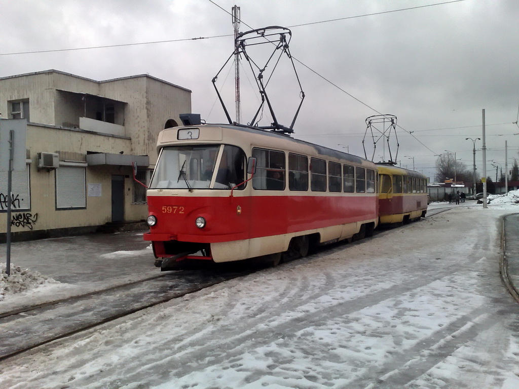 Киев, Tatra T3SU № 5972