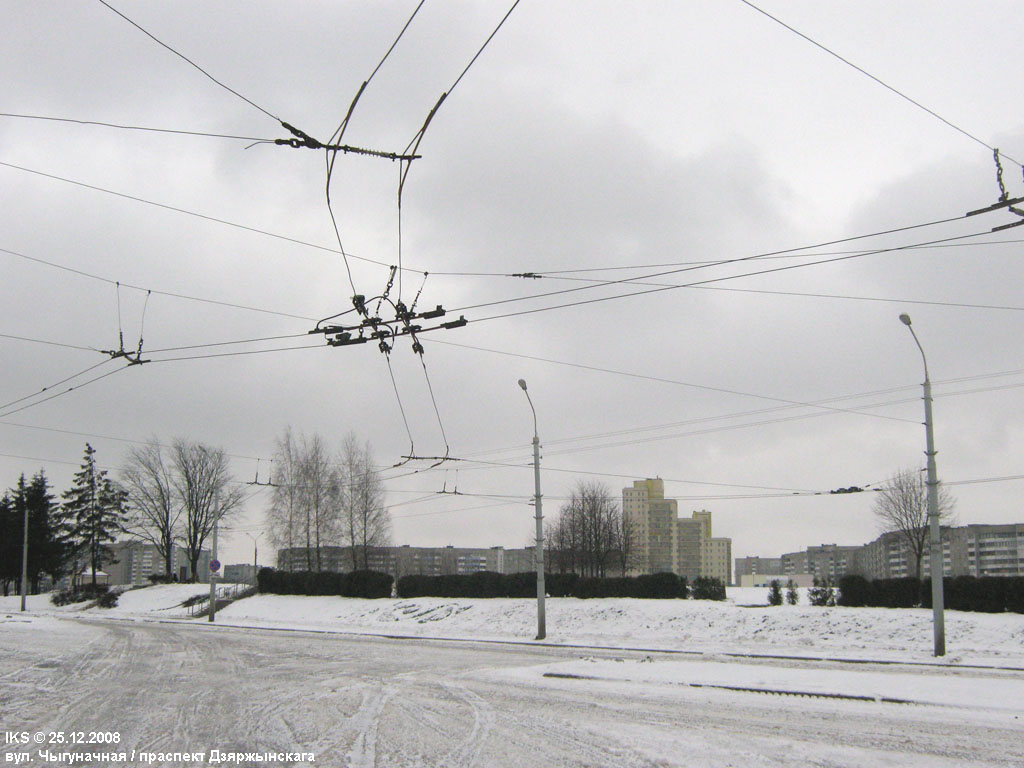 Mińsk — Construction and repair of trolley lines