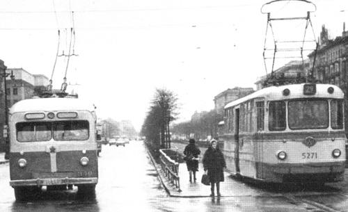 Sankt Peterburgas, LM-57 nr. 5271; Sankt Peterburgas — Historic tramway photos; Sankt Peterburgas — Historical trolleybus photos