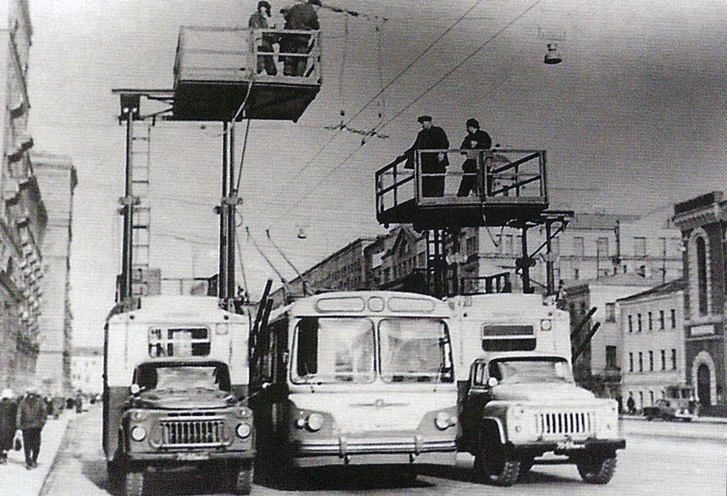 Масква — Исторические фотографии — Трамвай и Троллейбус (1946-1991)