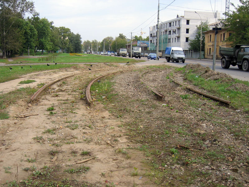 Jaroslavlis — Dismantling tramway tracks