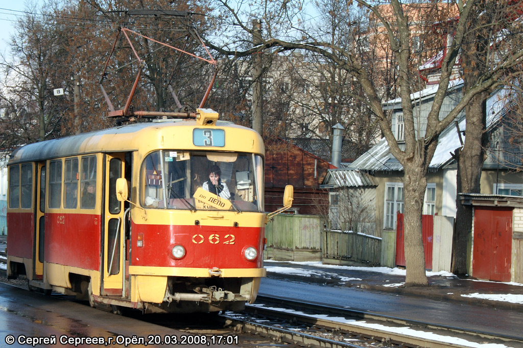 Орёл, Tatra T3SU № 062