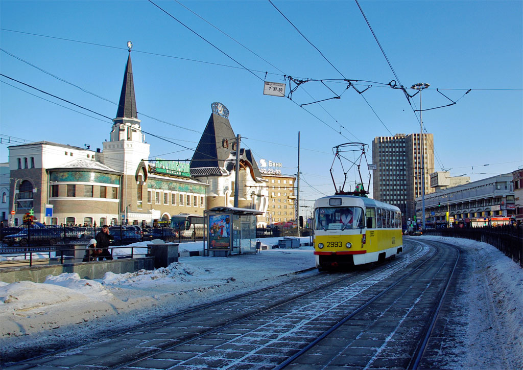 Москва, Tatra T3SU № 2993