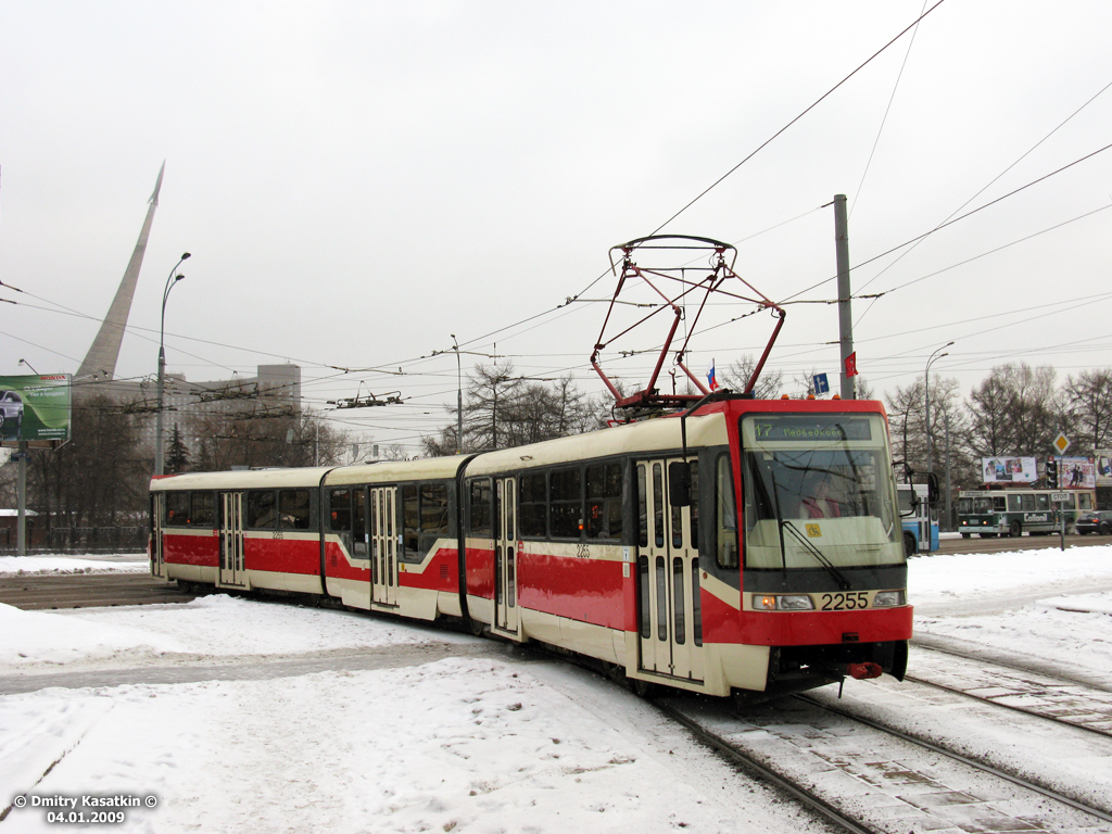 Москва, Tatra KT3R № 2255