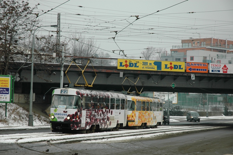 Прага, Tatra T3 № 6938