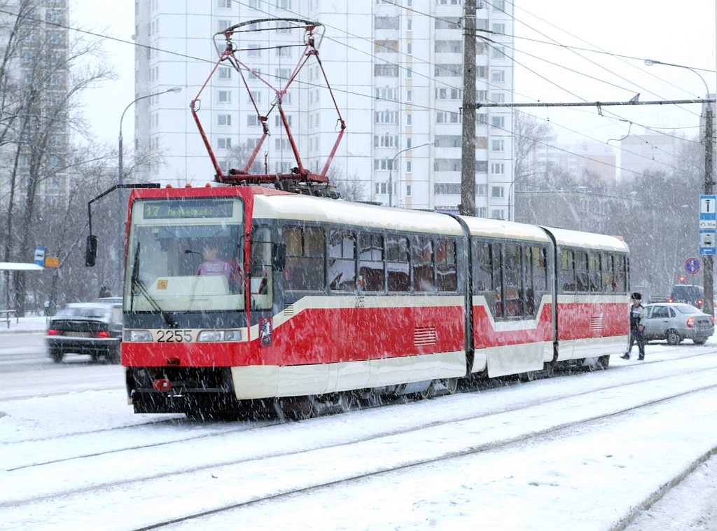 Москва, Tatra KT3R № 2255