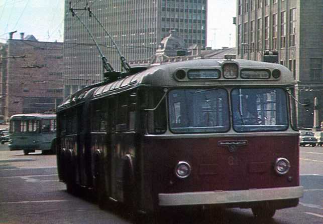 Москва, СВАРЗ ТС-2 № 81; Москва — Исторические фотографии — Трамвай и Троллейбус (1946-1991)
