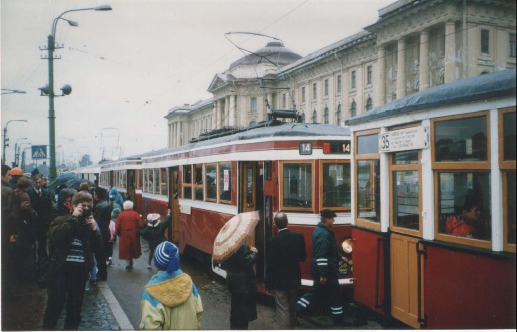 Szentpétervár, LM-33 — 4275; Szentpétervár — Parade of the 90th birthday of St. Petersburg tram