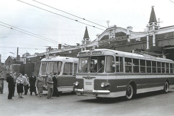 Maskava — Historical photos — Tramway and Trolleybus (1946-1991)