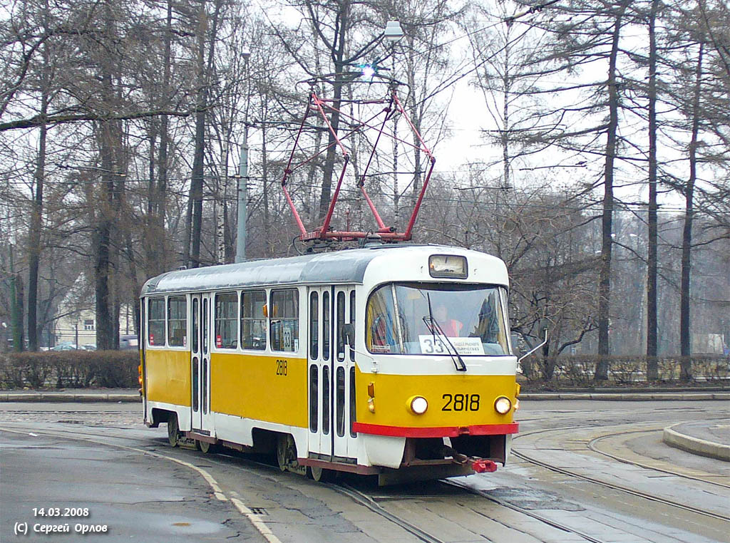 Moskva, Tatra T3SU č. 2818