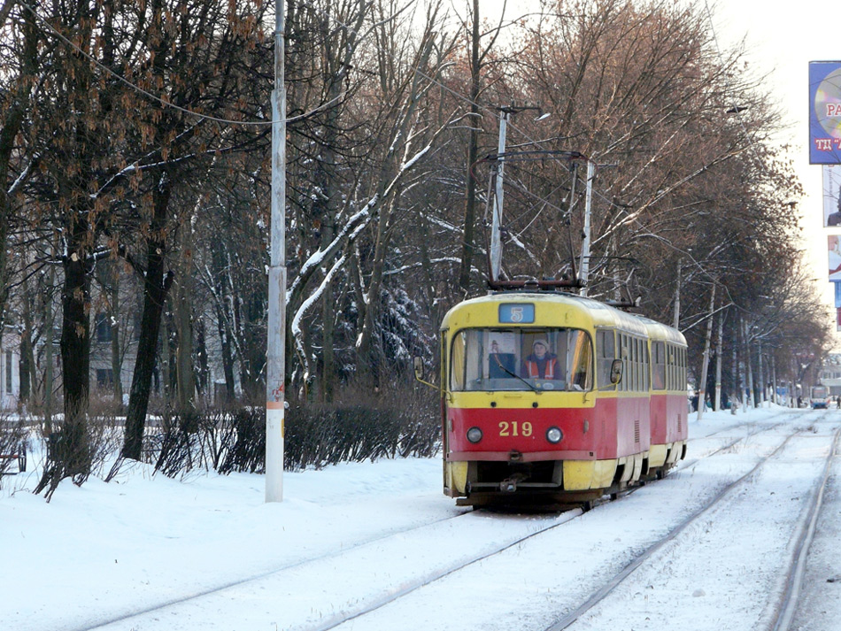 Тверь, Tatra T3SU № 219; Тверь — Трамвайные линии: Центральный район
