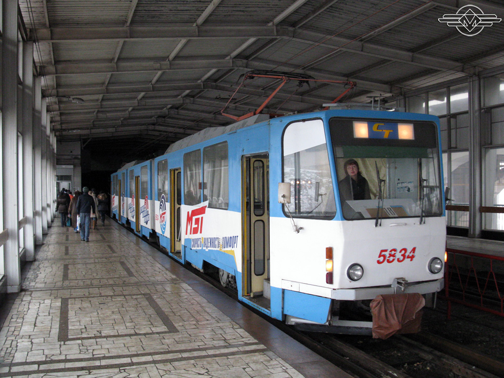 Волгоград, Tatra KT8D5 № 5834; Волгоград — Трамвайные линии: [5] Пятое депо — Скоростной трамвай