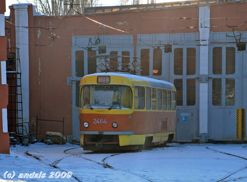Волгоград, Tatra T3SU (двухдверная) № 2464; Волгоград — Завод ВЭТа