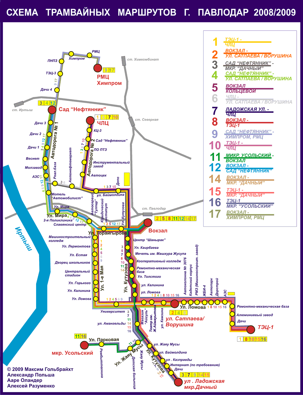 Pavlodar — Maps