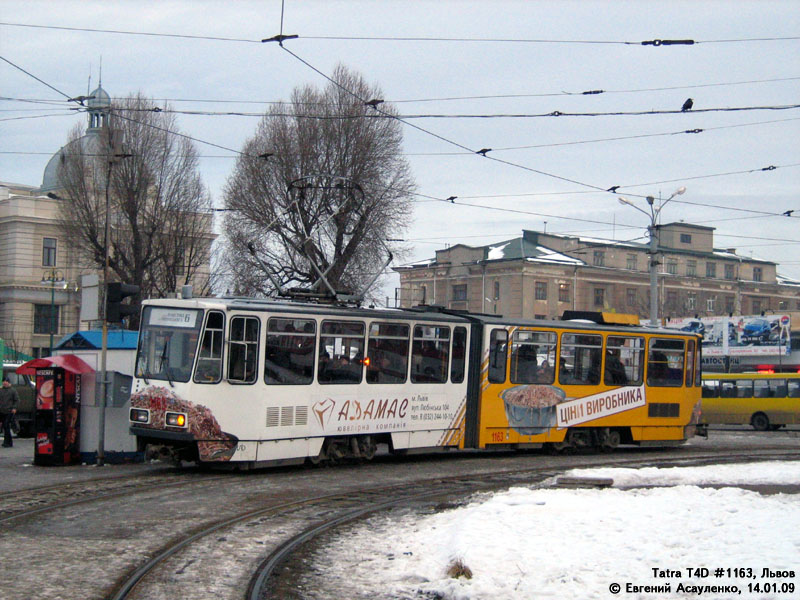 Lviv, Tatra KT4D č. 1163