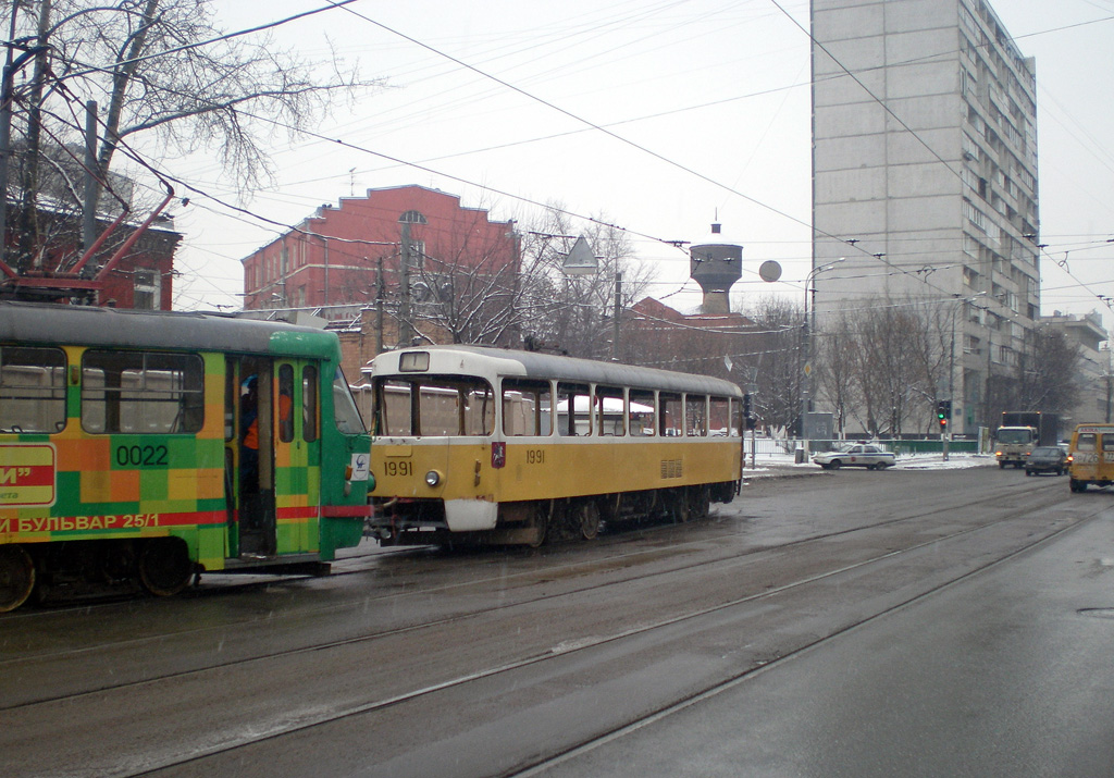 Москва, Tatra T3SU № 0022; Москва, Tatra T3SU № 1991