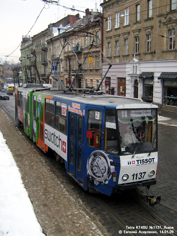 Lviv, Tatra KT4SU № 1137