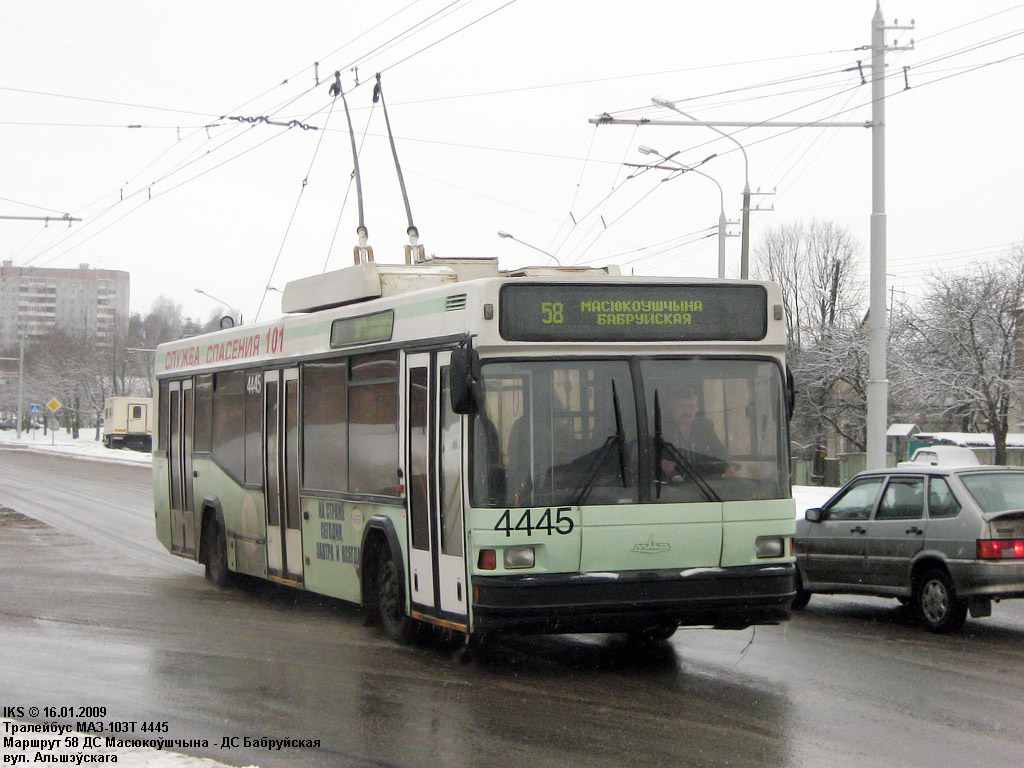 Minsk, MAZ-103T č. 4445