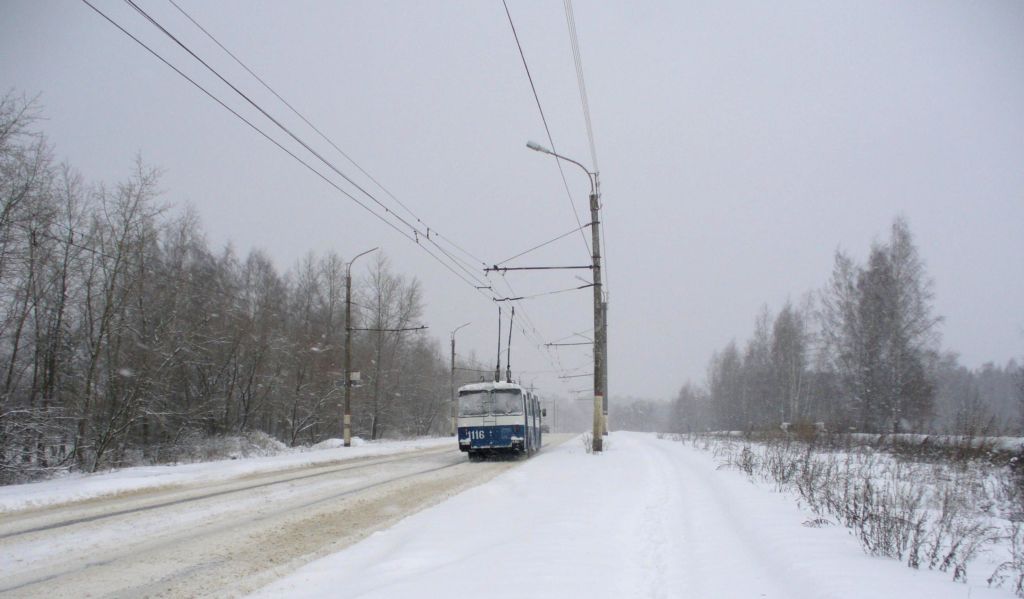 Orjol — Suburbs trolleybus line to SPZ (Steel rolling plant)