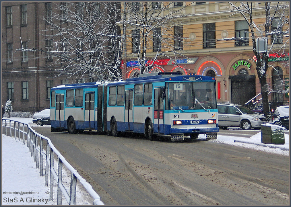 Рига, Škoda 15Tr02/6 № 1-11