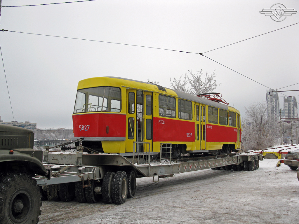 Volgograd, Tatra T3SU # 5827; Volgograd — VETA Plant