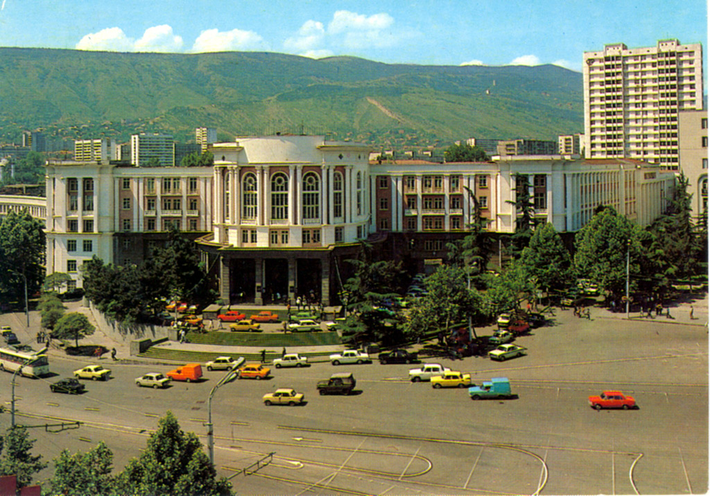 Tbilisi — Old photos and postcards — trolleybus