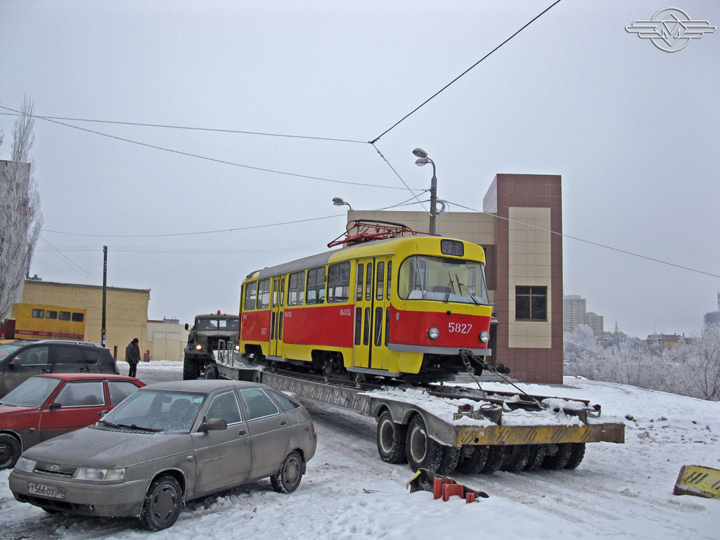 Волгоград, Tatra T3SU № 5827; Волгоград — Завод ВЭТа
