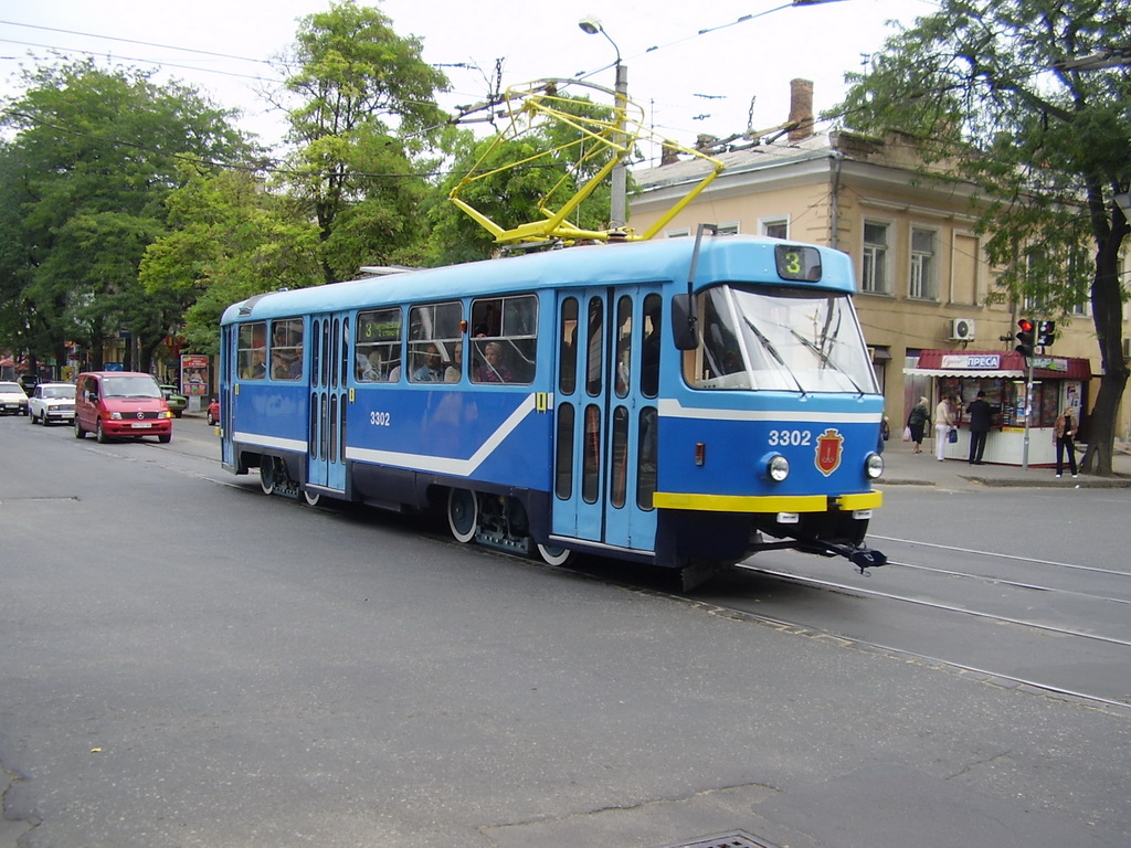 Odessa, Tatra T3R.P # 3302