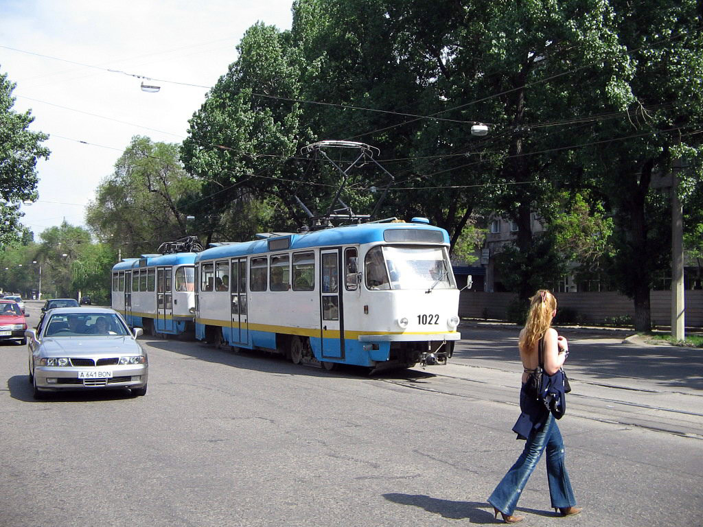 Алматы, Tatra T3DC1 № 1022