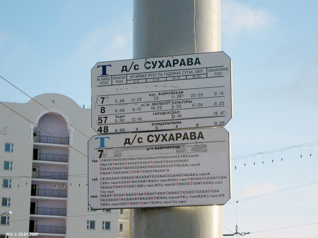 Minsk — Stopping plate